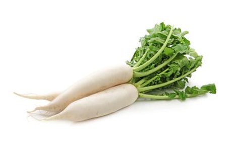 Daikon Radish With Leaves