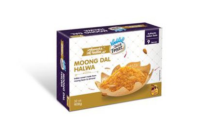 Vadilal Quick Treat Frozen Moong Dal Halwa Indian Dessert 908gm