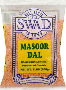 Swad Masoor Daal Dal ( Red Split Lentils) 2LB