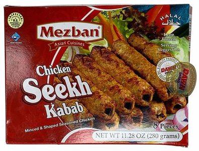 Mezban Frozen Chicken Seekh Kababs 8 Pieces