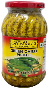 Mother's Recipe Green Chili Pickle 500gm