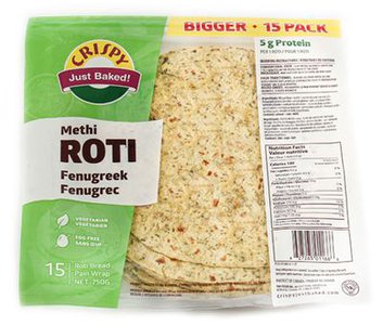 Crispy 100% Roti Fenugreek Methi 750gm (15 Count)