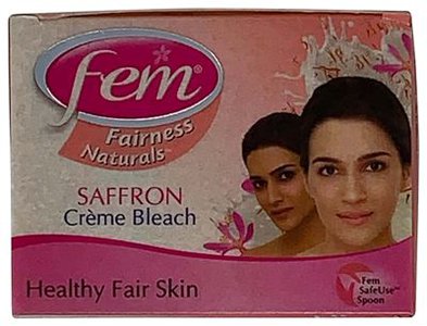 Fem Fairness Naturals Saffron Creme Bleach 64gm