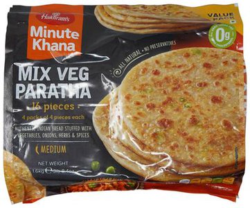 Haldiram's Frozen Mixed Veg Paratha 16 Pieces - 1.6KG