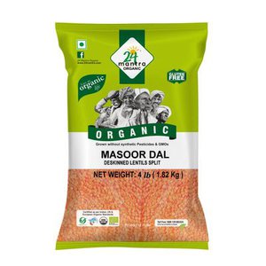 24 Mantra Organic Masoor Dal Daal 4LB