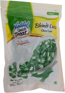 Vadilal Quick Treat Frozen Bhindi Cuts (Indian Okra Cuts) 312gm