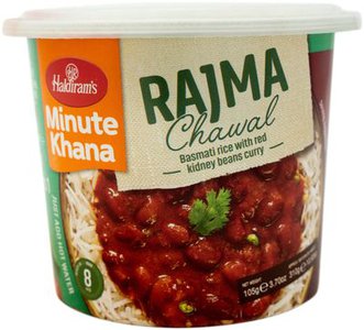 Haldiram's Minute Khana Rajma Chawal (Basmati Rice With Red Kidney Beans Curry) 105gm