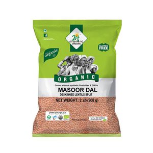 24 Mantra Organic Masoor Dal Daal 2LB