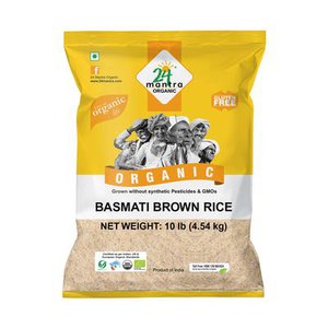 24 Mantra Organic Brown Basmati Rice 10LB