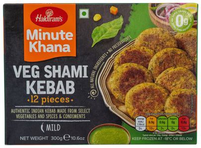 Haldiram's Frozen Veg Shami Kebab 12Pieces 300gm