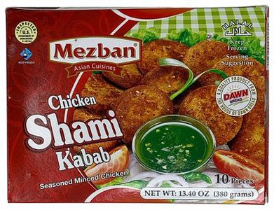 Mezban Frozen Chicken Shami Kabab 10 Pieces
