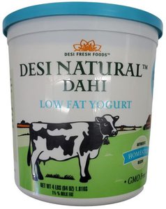 Desi Dahi Low Fat Yogurt Plain 4 LB