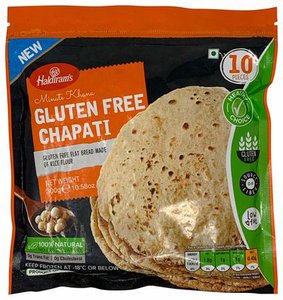 Haldiram's Frozen Gluten Free Chapati 300gm (10 Count)
