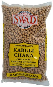 Swad Kabuli Chana Chickpeas Dry Dried Garbanzo Beans 4LB