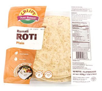 Crispy Rumali Roti Plain 10 Count