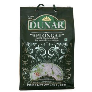 Dunar Elonga Extra Long Basmati Rice 10LB