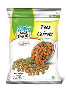 Vadilal Quick Treat Frozen Green Peas & Carrots 312gm