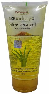 Patanjali Saundarya Aloe Vera Gel Kesar Chandan 150ml