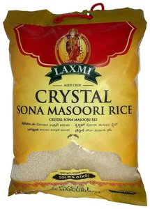 Laxmi Crystal Sonamasuri Sona Masoori Rice 20LB