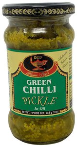 Deep Green Chili Pickle 283gm