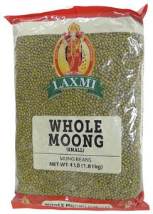 Laxmi Green Moong Mung Whole Beans 4LB