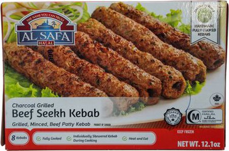Alsafa Frozen Beef Seekh Kababs 8 Count
