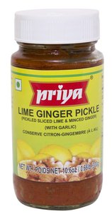 Priya Lime Ginger Pickle With Garlic 300gm