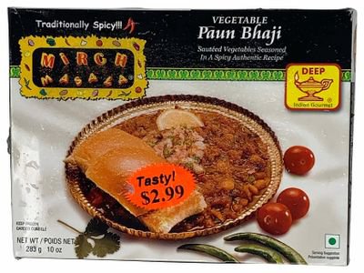 Mirch Masala Frozen Paun Pav Bhaji