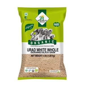 24 Mantra Organic Urad Gota Urid White Whole 4LB