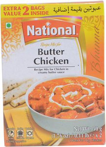 National Butter Chicken Spice Mix (1+1 Bag) 100gm