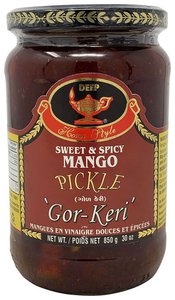 Deep Sweet & Spicy Mango Pickle (Gor-Keri) 850gm