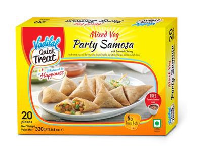 Vadilal Mixed Veg Party Samosa 20 Pieces 330gm