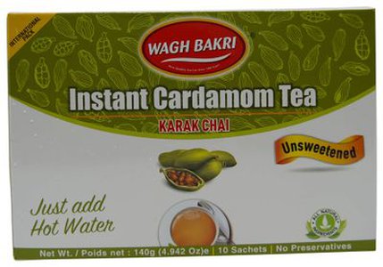 Wagh Bakri Instant Tea Premix Elaichi 10 Sachets 140G