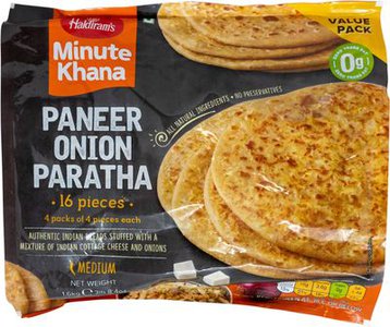 Haldiram's Frozen Paneer Onion Paratha 1.6KG