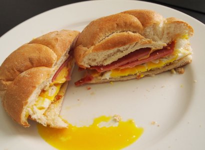 Two Eggs, Taylor Ham and Cheese Sandwich