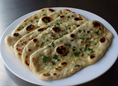 Spinach naan