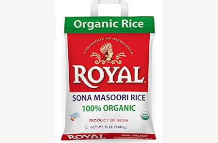 Royal Organic Sona Masoori Rice 20lbs