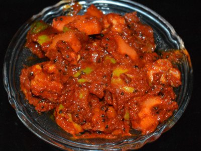 Hot Mixed Vegetable Pickles.