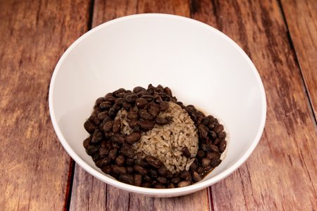 Rice Topped with Beans (Large)