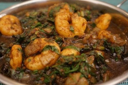 Shrimp Saagwala