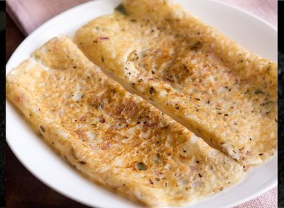 Onion Rava Masala Dosa