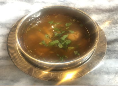 Nattukozhi Rasam Soup. (Country Chicken Soup)