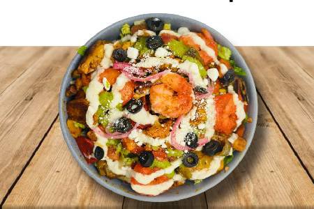 Mediterranean Salad Shrimp (GF)