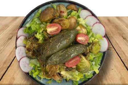 ROASTED GARLIC BRUSSELL SPROUTS