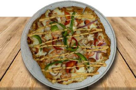 Tikka naan pizza lamb