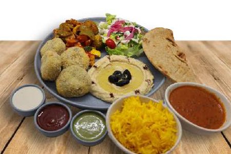 MEDITERRANEAN FALAFEL PLATTER VEG